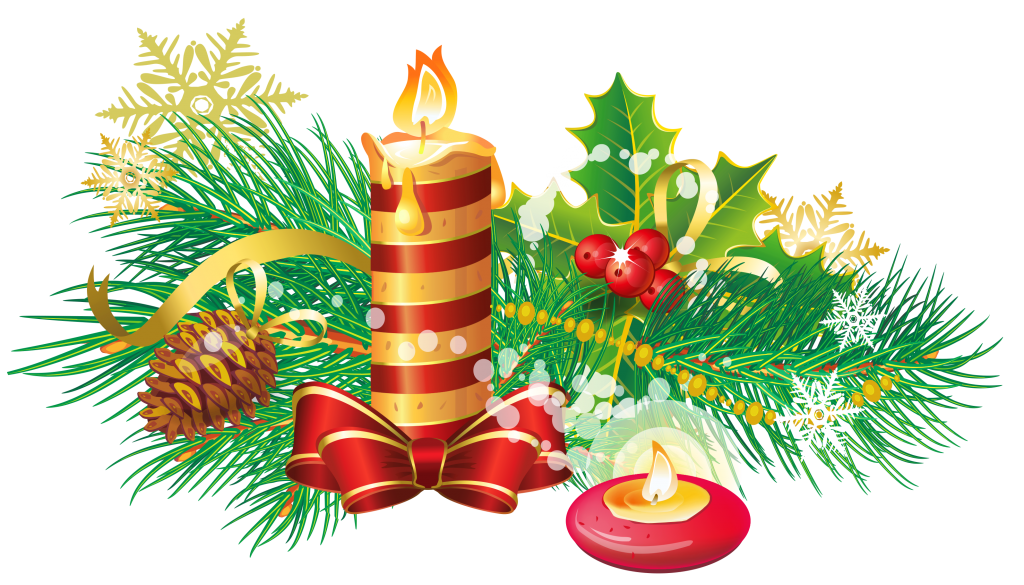 Transparent_Christmas_Candle_PNG_Clipart