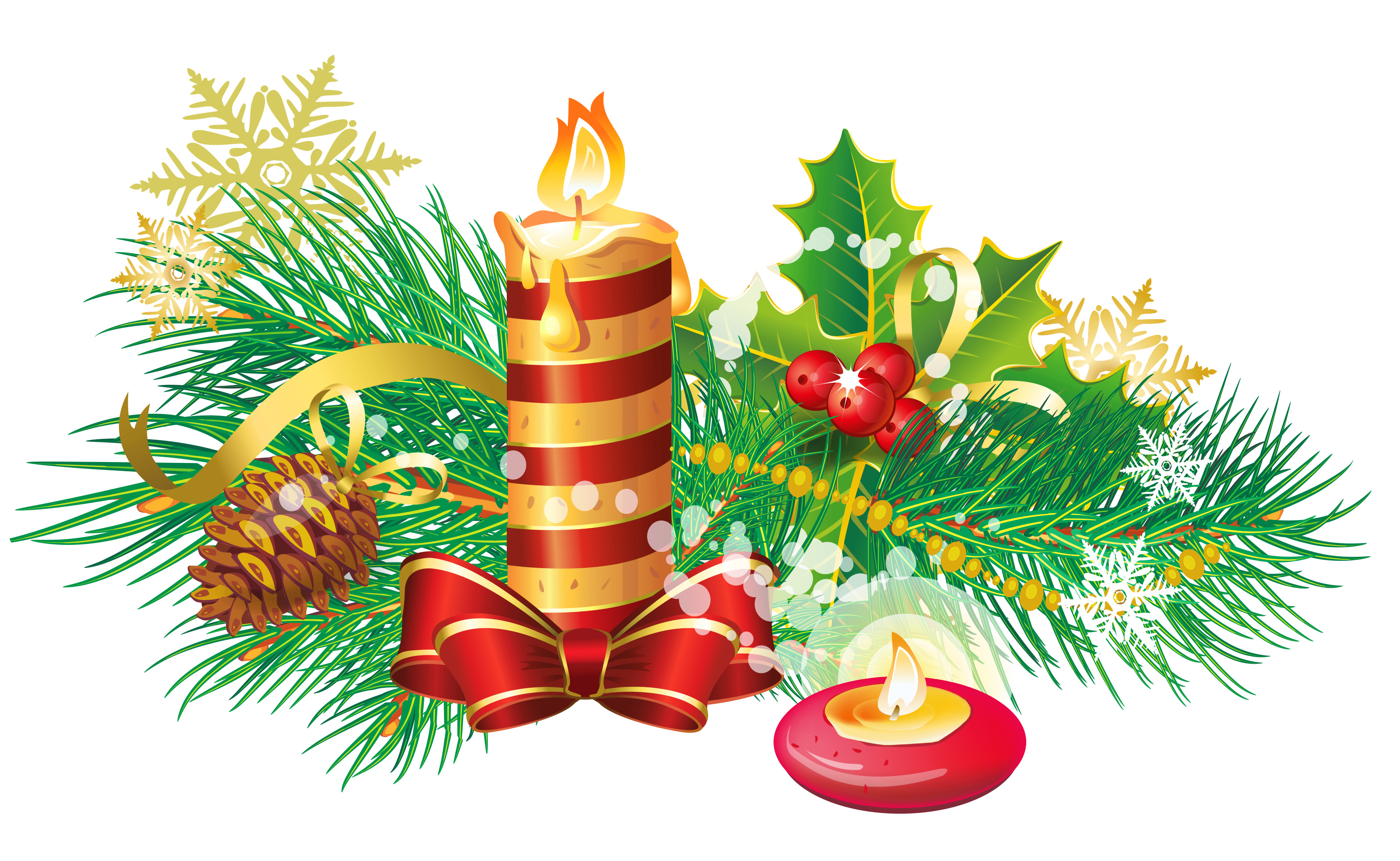 Transparent_Christmas_Candle_PNG_Clipart
